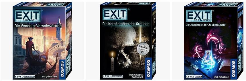 🔍 Kosmos Exit Spiele Sale ab 9,69€ (statt 15€)  5% Extra Rabatt ab 4 Spiele!