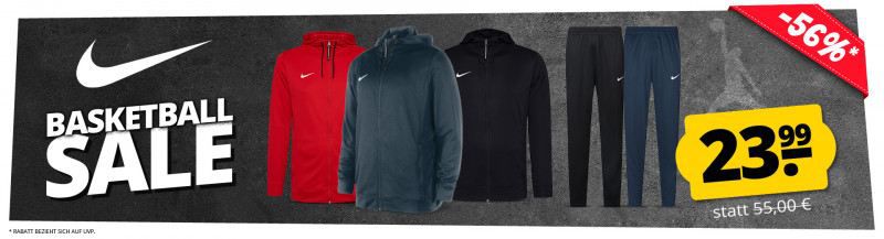 👕 SportSpar: Nike Basketball Sale ab 23,99€   z.B. Kapuzenjacke für 28,94€ (statt 41€)