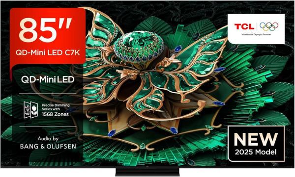 📺 TCL 85C7K 85 QD Mini 4K HDR TV mit 144Hz für 1.599€ (statt 1.999€)