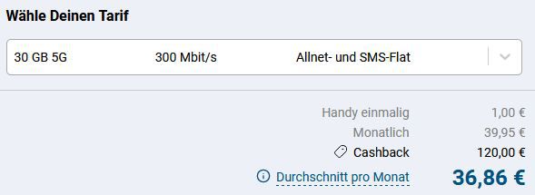 🍏 Apple iPhone 16e für 1€ + Telekom Flat 30GB für 39,95€ mtl. + 120€ Cashback