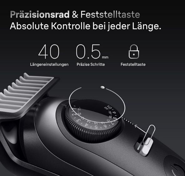 🧔🏻‍♂️ Braun BT7545 Barttrimmer Serie 7 +12 Zubehörteile für 84,99€ (statt 110€)