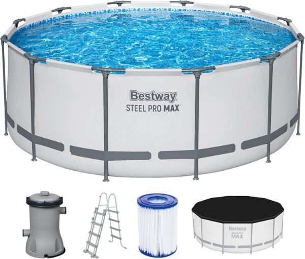 🏊 Bestway Steel Pro MAX Frame Pool Komplett Set, 366cm für 264,90€ (statt 299€)