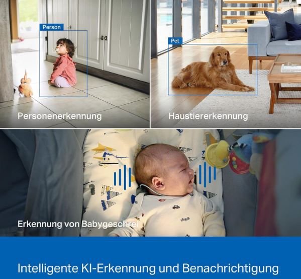 📹 Tapo C260 4K 8MP Überwachungskamera mit 360° & KI für 50,91€ (statt 77€)