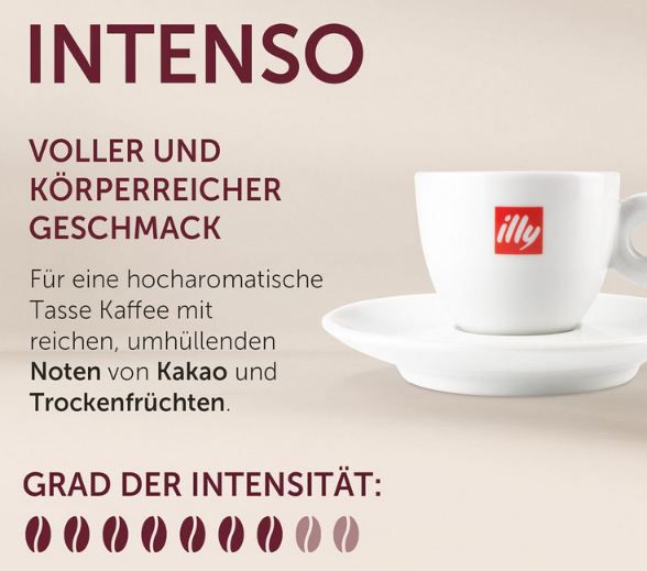 ☕ 100er Pack Illy Kaffee Röstung Intenso Nespresso Kapseln für 37,60€ (statt 46€)