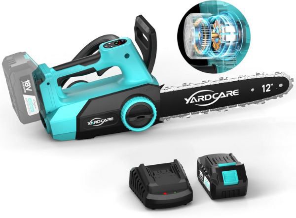🪚 Yardcare 12 Akku Kettensäge mit LED Display für 79,99€ (statt 160€)
