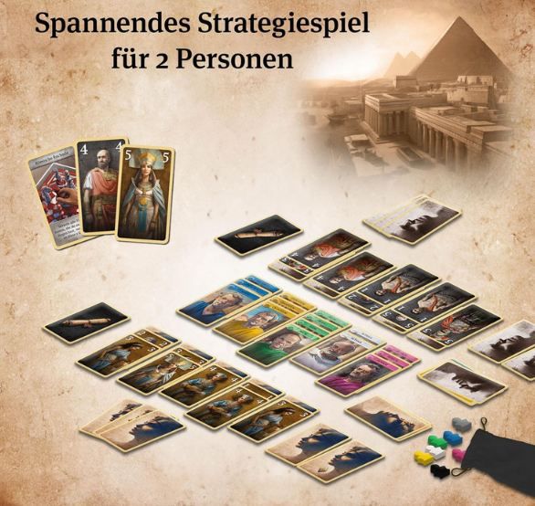 🃏 Kosmos 684556 Caesar & Cleopatra, Strategisches Kartenspiel für 12,99€ (statt 19€)