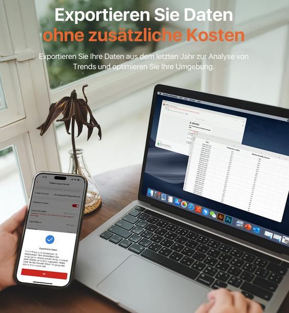 🌡️ 4er Pack X Sense WLAN Hygrometer & Thermometer + Basis für 62,99€ (statt 90€)