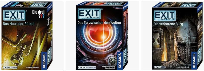 🔍 Kosmos Exit Spiele Sale ab 9,69€ (statt 15€)  5% Extra Rabatt ab 4 Spiele!