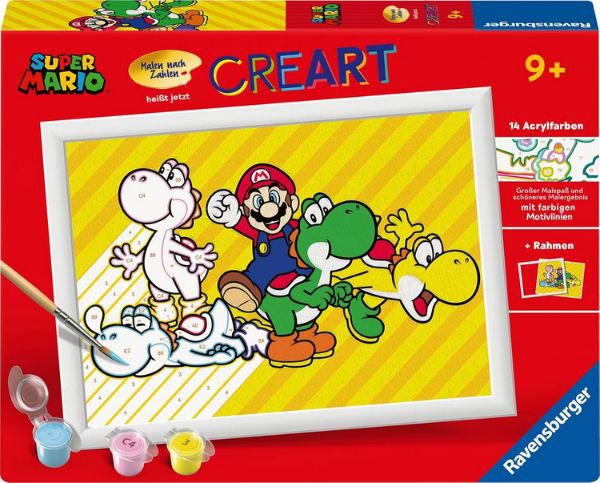 🖌️ Ravensburger CreArt 23957 Super Mario Malen nach Zahlen für 10,99€ (statt 17€)