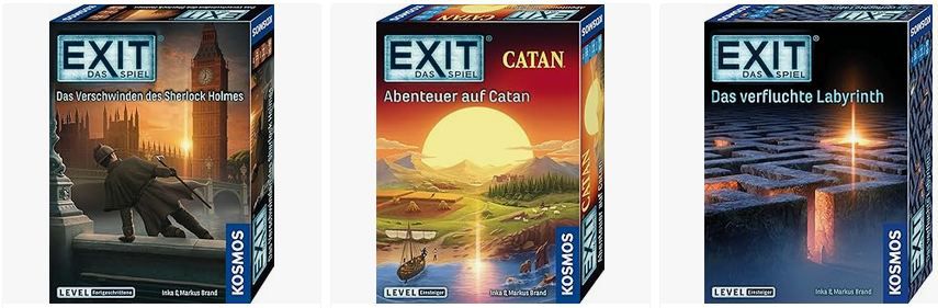 🔍 Kosmos Exit Spiele Sale ab 9,69€ (statt 15€)  5% Extra Rabatt ab 4 Spiele!