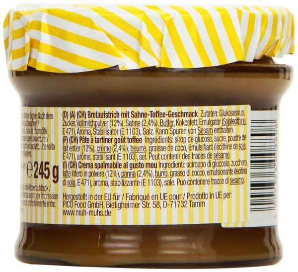 🍞 6er Pack Original Muh‑Muhs Toffee Brotaufstrich für 13,16€ (statt 18€)
