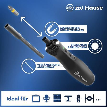 🪛 Wiha zai Hause Elektrischer Akku Schraubendreher mit Bits für 24,99€ (statt 33€)