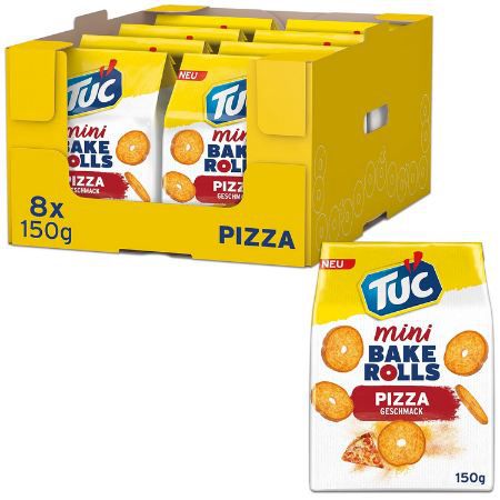 🍕 8er Pack TUC Mini Bake Rolls Pizza, je 150g ab 12€ (statt 16€)