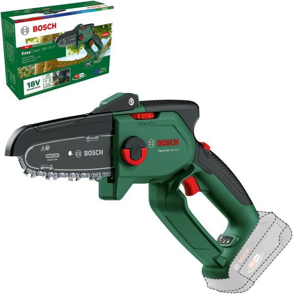 🪚 Bosch EasyChain 18V-15-7 Mini Kettensäge für 84,99€ (statt 104€)