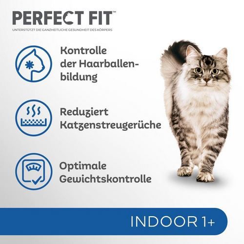 🐈 6er Pack Perfect Fit Indoor Adult Trockenfutter mit Huhn ab 13,40€ (statt 24€)