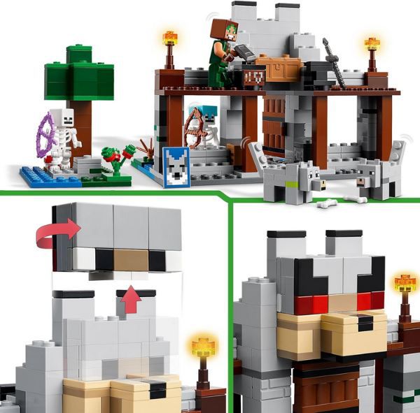 🧱 LEGO 21261 Minecraft Die Wolfsfestung für 22,69€ (statt 27€)