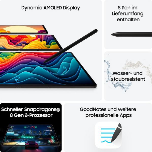 📱 Samsung Galaxy Tab S9 Ultra AI Android Tablet mit 1 TB + WiFi für 999€ (statt 1.150€)