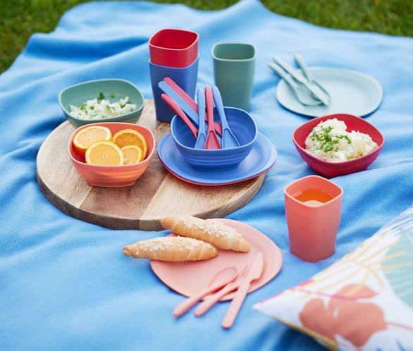 Preisfehler? 🔥 Mömax Pop Up Mushroom Multicolor Picknickset , 24 tlg. für 1€ (statt 25€)