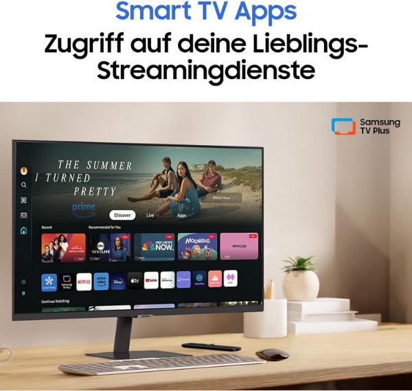 🖥️ Samsung M70D 32 4K Smart Monitor mit 60 Hz & Smart Apps für 207,99€ (statt 225€)