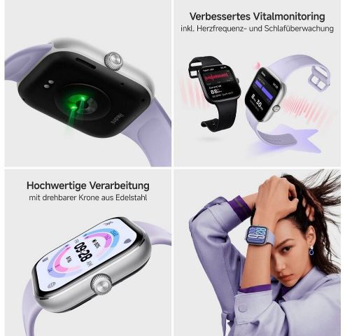 ⌚ Xiaomi Redmi Watch 5 mit 2,07 Display + Sportmodi für 65,39€ (statt 78€)