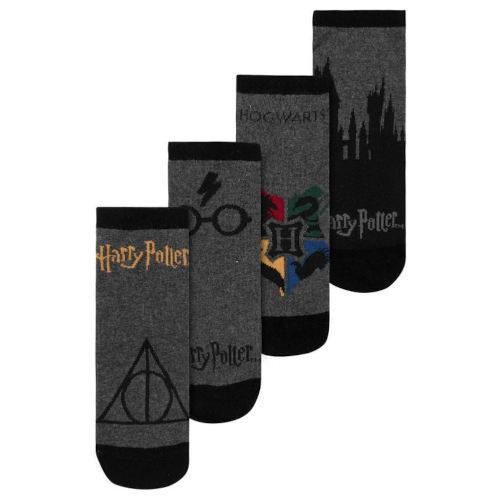 ⚡ 4 Paar Harry Potter Hogwarts Mix Sneaker Socken für 8,54€ (statt 11€)