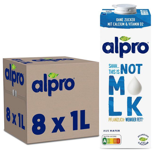 🥛 8x 1l Alpro This is Not Milk (1,8% Fett) für 14,32€ (statt 20€) – 1,79€ pro Packung
