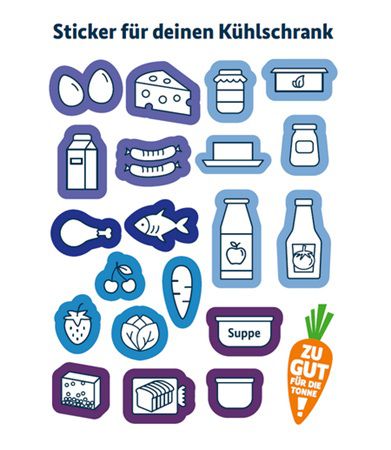 Kühlschrank Aufkleber gratis sichern
