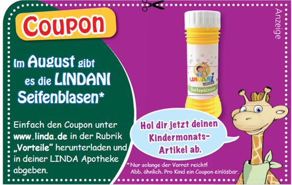 Linda Apotheken: LINDANI Seifenblasen gratis