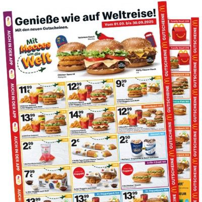 McDonalds Gutscheine September 2025 🍟 auch als PDF zum Ausdrucken