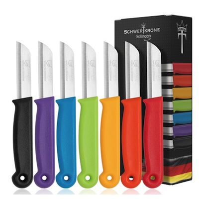 🍴 7x Schwertkrone Allzweck-Schälmesser Solingen mit 6cm Klinge für 8,99€ (statt 15€)