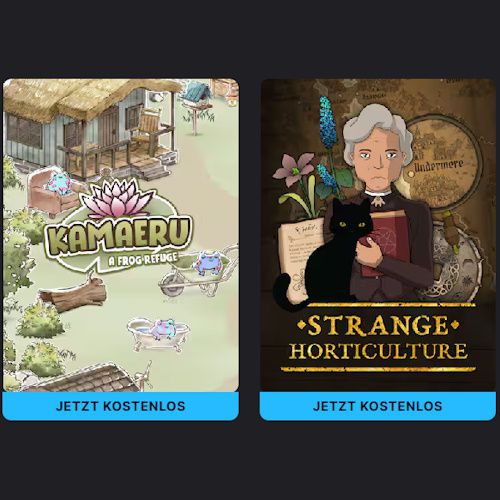 🎮 Gratis-Spiele bei Epic Games – „Kamaeru: A Frog Refuge“ & „Strange Horticulture“