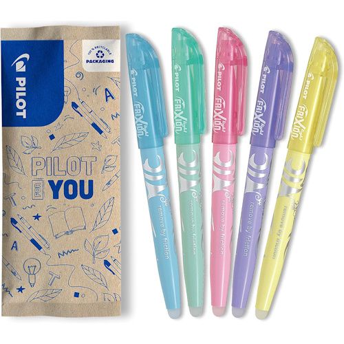 ✍🏻 Pilot 5er Set Frixion Light Soft Radierbarer Textmarker für 3,99€ (statt 7€)