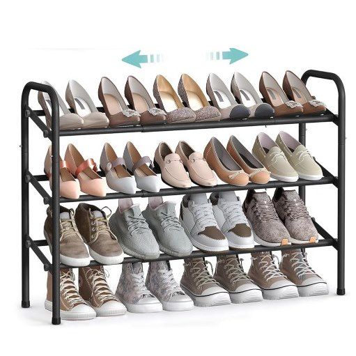 👟 SONGMICS verstellbares Metallschuhregal mit 3 Ebenen für 17,99€ (statt 26€)