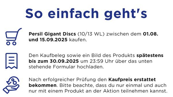 Persil Gigant Discs gratis ausprobieren