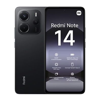 📲 Mit Gewinn: Xiaomi Redmi Note 14 128GB für 15€ + o2 Allnet 3GB 5G für 3,99€ mtl.