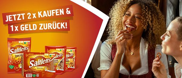 Zwei Saltletts Produkte kaufen   für eines Geld zurück