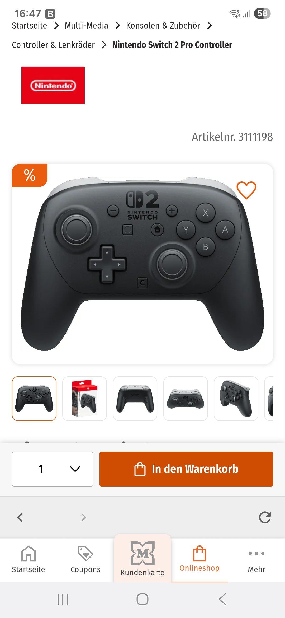 Nintendo Switch 2 Pro Controller