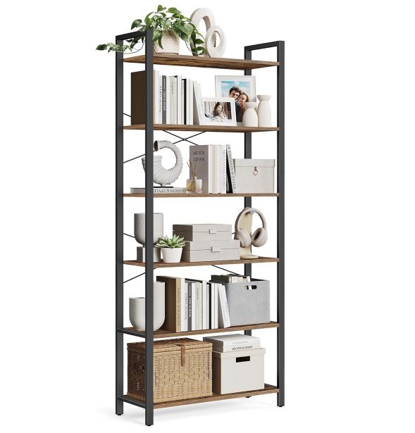 VASAGLE Standregal mit 6 Ebenen (30 x 88 x 186) für 45,99€ (statt 57€)