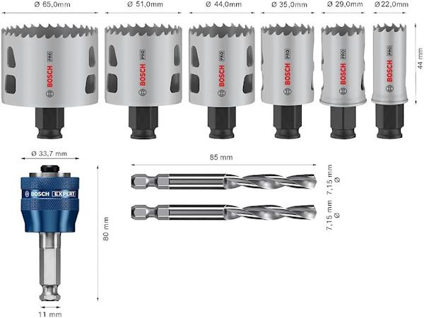 🛠️ Bosch 9x PRO Multi Material Power Change Plus Lochsäge Set für 55,30€ (statt 66€)
