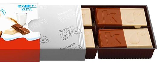 🤤 Ferrero kinder DUO Kekse aus Vollmilch  & weißer Schokolade für 2,29€ (statt 2,89€)