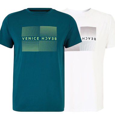👕 VENICE BEACH T-Shirt VBM_HAYES DMS 03 in Blau oder Weiß je 12,98€ (statt 40€)