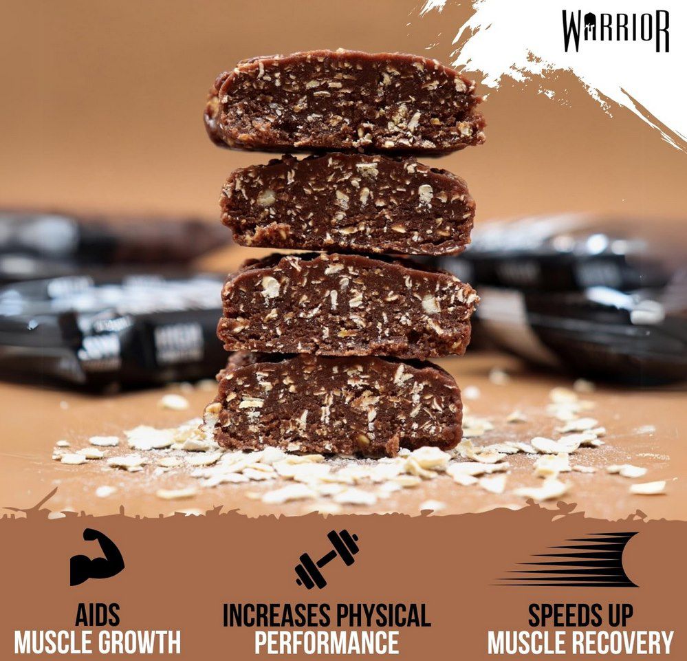 🍫 12x Warrior Raw Protein Riegel Flapjack (75g) Doppelte Schokolade für 11€ (statt 16€)