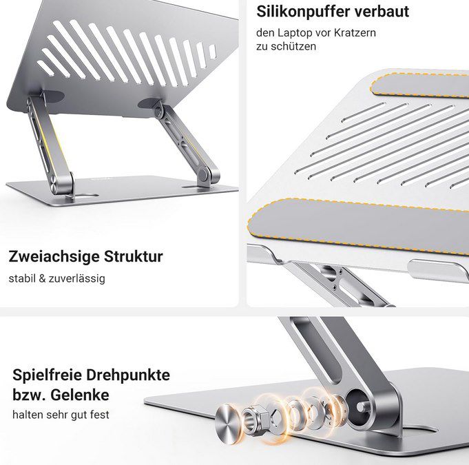 UGREEN höhenverstellbarer & faltbarer Laptopständer 24,21€ (statt 30€)