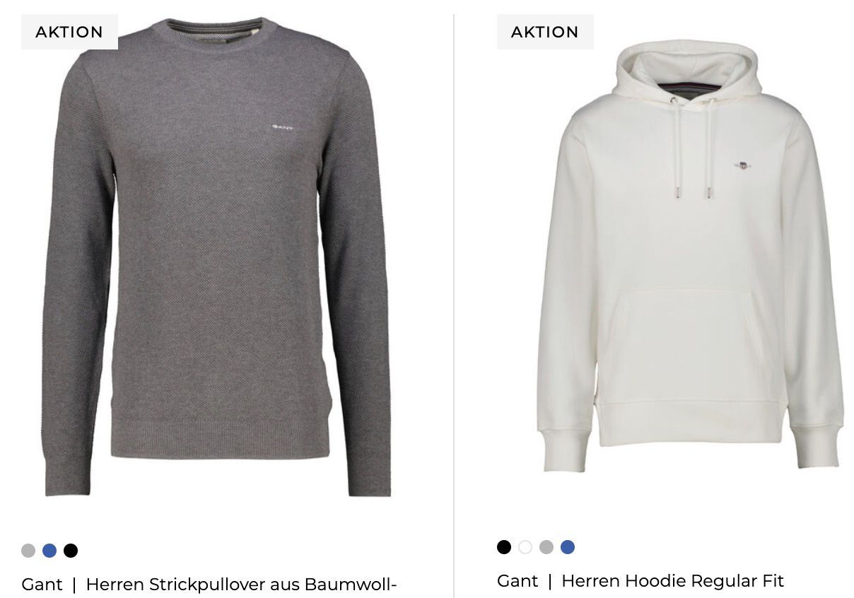 👕 engelhorn:  15% Rabatt auf Sweat, Hosen & Longsleeves (adidas, BOSS, GANT, G Star, u.v.m.)
