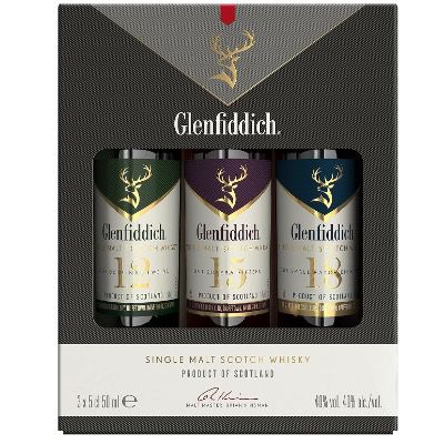 🥃 Glenfiddich Single Malt Whisky Probierset (3x 5cl) ➡️ 12, 15 und 18 Jahre für 9,99€ (statt 19€)