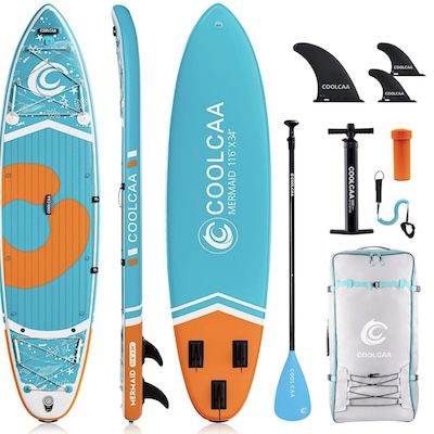 🏄‍♂️ COOLCAA SUP-Board mit 210kg Tragkraft für 214€ (statt 320€)