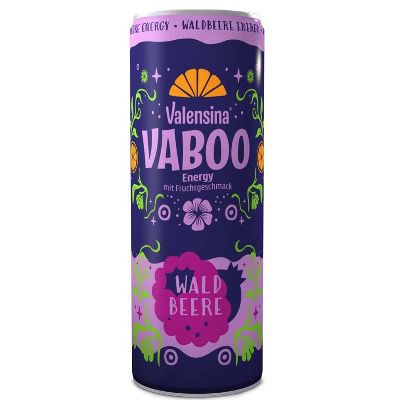 🧨 12er Pack Valensina Vaboo Energy Waldfrucht 0,25l effektiv für 6,12€