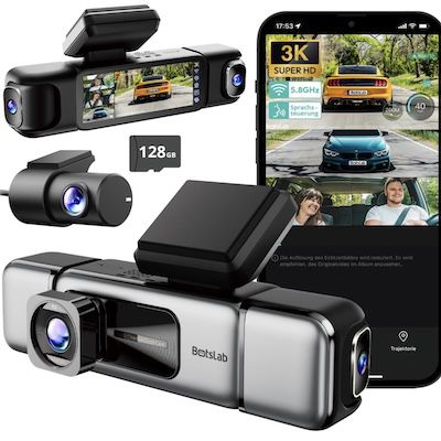 📹🚗 BOTSLAB 4 Kanal Dashcam mit G-Sensor & Parküberwachung für 184€ (statt 250€)