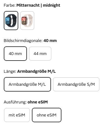 ⌚ Neue Apple Watch SE 3 🍏 Smartwatch ab 249€ (statt 269€)   Neukunden