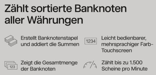 🤑 Safescan 2850 Banknotenzähler 💶 mit Echtheitsprüfung ab 279,99 (statt 431€)